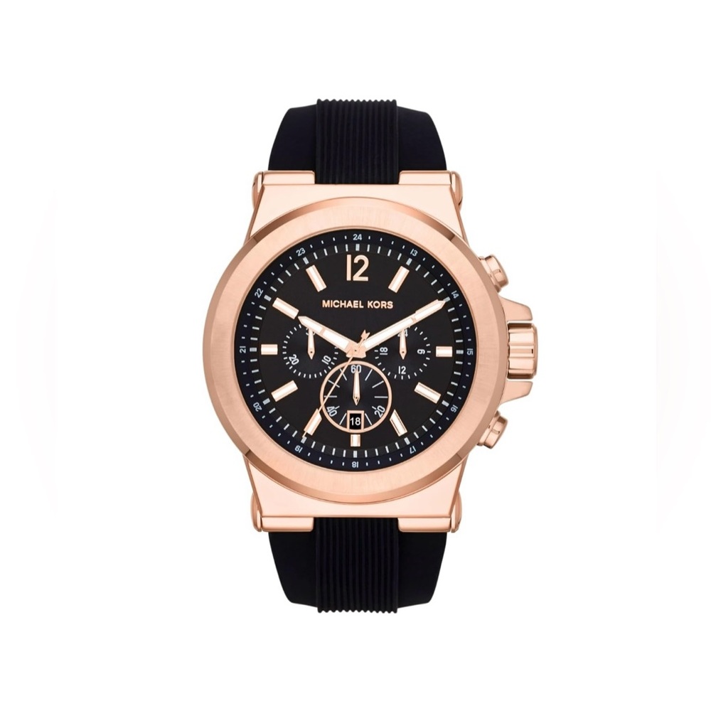 Michael Kors Dylan Men's Watch Style MK8184 Rose Gold & Black